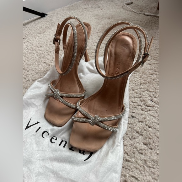 Vicenza Deena Crystal Heels Anthropologie women’s size US 10 - Picture 3 of 9